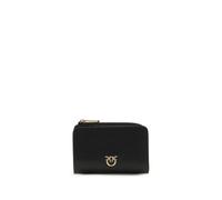 PINKO Black Calf Leather Bos Taurus Wallet