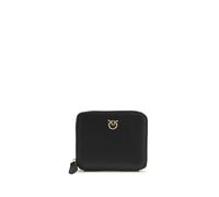 PINKO Black Calf Leather Bos Taurus Wallet