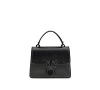 PINKO Black Goatskin Handbag