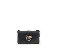 PINKO Black Leather Shoulder Bag