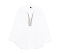 PINKO, ,Blouses & Shirts ,Donna ,Bianco ,S Camicia Bianca con Bottoni Maniche Lunghe