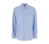 PINKO, ,Blouses & Shirts ,Donna ,Blu ,L Camicia Popeline Corea