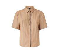 PINKO, ,Blouses & Shirts ,Donna ,Marrone ,S Camicia a Righe con Dettaglio a Pieghe a Scatola