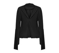 PINKO, ,Blouses & Shirts ,Donna ,Nero ,M Camicia Nera con Scollo a V e Balze