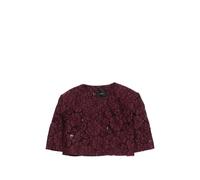 PINKO, ,Blouses & Shirts ,Donna ,Rosso ,XS Giacca Corta con Dettaglio in Pizzo