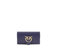PINKO Blue Calf Leather Bos Taurus Wallet