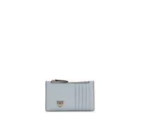 PINKO Blue Calf Leather Bos Taurus Wallet