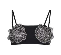 PINKO - Blusa senza maniche con cristalli - - Tops - Donna - Nero - S