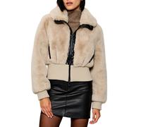 Pinko bomber donna in ecopelliccia Bagels beige