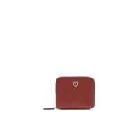 PINKO Bordeaux Calf Leather Bos Taurus Wallet