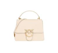 Pinko Borsa a mano Love One Top Handle Classic pelle di vacchetta finemente grana 25 cm Écru