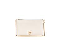 Pinko Flat Classic Borsa a tracolla avorio, pelle, donna