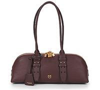 Pinko Borsa a spalla BOWLING HORIZONTAL BIG BOTTALATO GRANDE in Marrone Unica