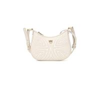 Pinko Borsa a spalla Half Moon panna da donna con lavorazione decorativa UNI