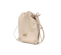 PINKO - Elegant Slouchy Classic Leather Bag - - Bags - Donna - Beige - ONE SIZE