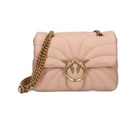 PINKO - Borsa a Tracolla in Pelle di Lusso Rosa/Oro - - Bags - Donna - Rosa - ONE SIZE