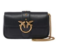Pinko Love One Pocket C Vitello Seta, Borsa Donna, Z99q_nero-antique Gold, Taglia unica