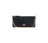 Pinko Pochette Horizontal Flat Z99Q Vitello Seta Nero/Antique Gold