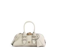 Pinko borsa Bowling Bag Horizontal in pelle panna oro