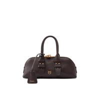Pinko borsa Bowling Bag in pelle nero oro