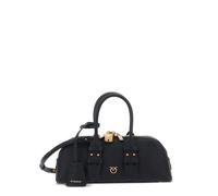 Pinko borsa Bowling Bag in pelle nero oro
