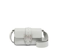 Pinko borsa Love Bag One Mini Slouchy in pelle grigio perla argento