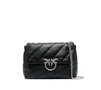 Pinko borsa Love Big Puff Maxi Quilt in pelle trapuntata bianco argento