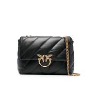 Pinko borsa Love Big Puff Maxi Quilt in pelle trapuntata nero oro