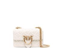 PINKO Love One Borsa a tracolla Pelle 21 cm bianco seta-antique gold (TAS023745)