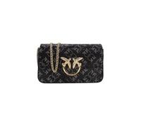 Pinko Borsa love one tracolla pocket monogram strass 100061 A20D ZI1Y nero/argento