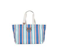 Pinko Borsa mare da donna con disegno a righe verticali colorate UNI