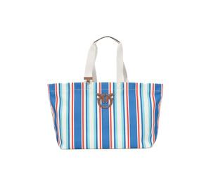 Pinko Borsa mare da donna con disegno a righe verticali colorate UNI