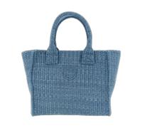 PINKO - Borsa Spiaggia Piccola Shopping - - Bags - Donna - Blu - ONE SIZE