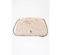 PINKO Borse Donna Beige Pochette e clutch Maxi Clutch in eco pelliccia Autunno i