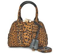 Pinko Borsette BOWLING BAG ZIP MINI SUEDE in Marrone Unica