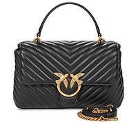Pinko Borsette LOVE LADY PUFF CLASSIC CL SHEEP NAPPA CHEVRON in Nero Unica