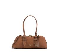 Pinko Bowling Horizontal Big Borsa a spalla marrone, pelle bovina ruvida, donna