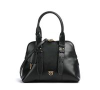 Pinko Bowling Medium Borsa a mano nero, pelle di vitello finemente grana, donna