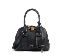 Pinko Bowling Mini Borsa a mano nero, pelle a grana fine, donna