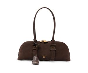 PINKO - Bowling Orizzontale Grande - - Bags - Donna - Marrone - ONE SIZE