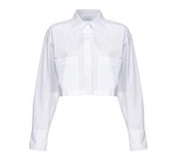 PINKO - Boxy Poplin Shirt - - Blouses & Shirts - Donna - Bianco - S