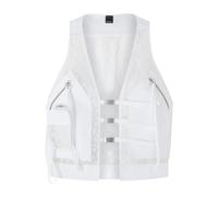 PINKO - Brad Gilet Organza Crepe - - Jackets - Donna - Bianco - M