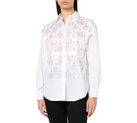 Pinko Bridport 1 Camicia Popeline con Ricamo Paillettes A Mano