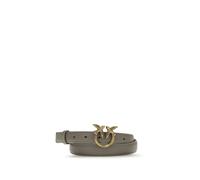 PINKO Brown Calf Leather Bos Taurus Regular Belt - M