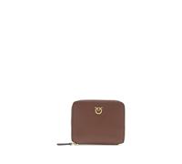 PINKO Brown Calf Leather Bos Taurus Wallet