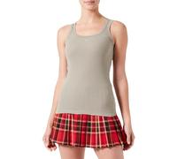 Pinko Calcolatore Canottiera Costina di Cotone, Canottiera Donna, U84_Verde Vertiver, S