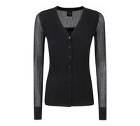 PINKO - Cardigan Leggero in Maglia a Coste - -Knitwear -Donna -Nero -S