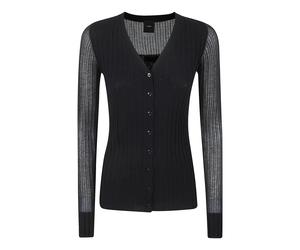 PINKO - Caldo Cardigan Blend WS Silk - - Knitwear - Donna - Nero - S