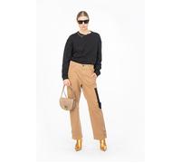 PINKO - Pantaloni in cotone ed elastan - - Trousers - Donna - Marrone - S
