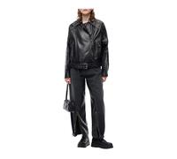 PINKO - Camelia Chiodo Nappa Jacket - - Jackets - Donna - Nero - S